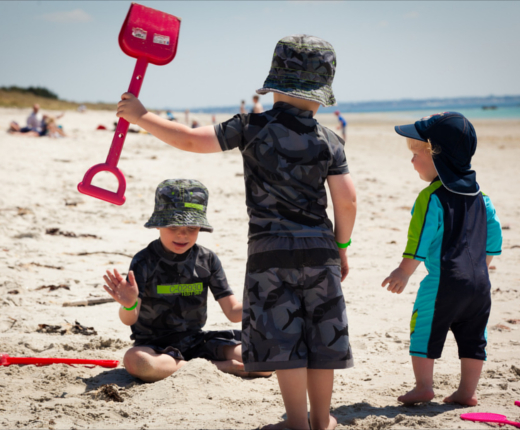 Venue Holidays, France, Campsite Brittany, Kids on the Beach